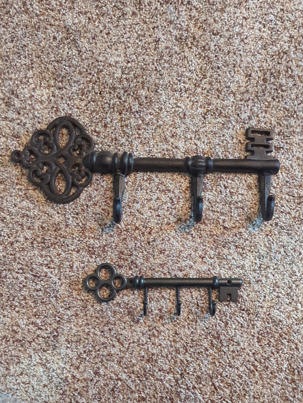 Decorative Iron Key Wall Hook - Black - Unbranded